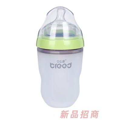 貝樂康廣口硅膠奶瓶250ml （贈廣口手柄）