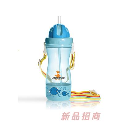 小袋鼠巴布多功能零食盒水壺400ml藍色