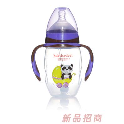 芭芘寶貝PP寬口徑熊貓圖案奶瓶280ml