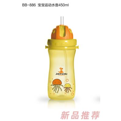 小袋鼠巴布寶寶運動水壺450ml黃色