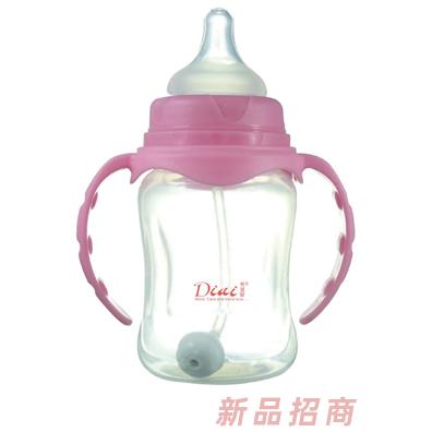 貝多愛寬口水晶PP奶瓶（粉色）