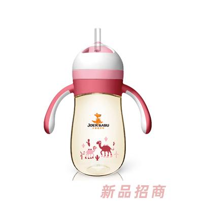 小袋鼠巴布寶寶學(xué)飲杯260ml紅色