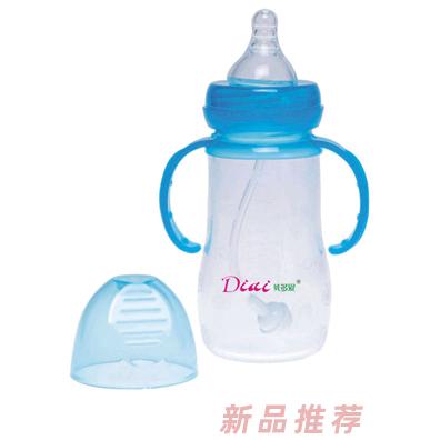 貝多愛寬口母感硅膠奶瓶-藍色
