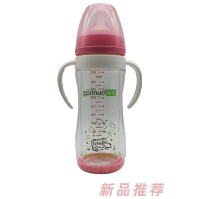 春蓓雙層防爆玻璃奶瓶粉色