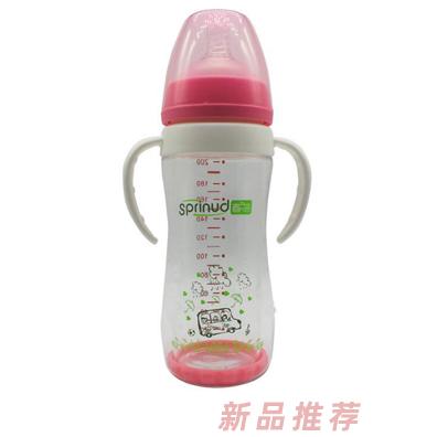 春蓓寬口雙層防爆奶瓶粉色