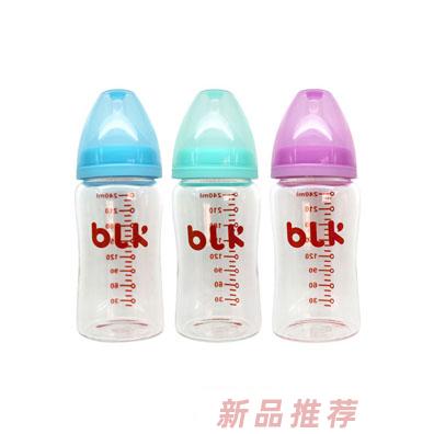 貝樂康中流量寬口徑玻璃奶瓶240ml