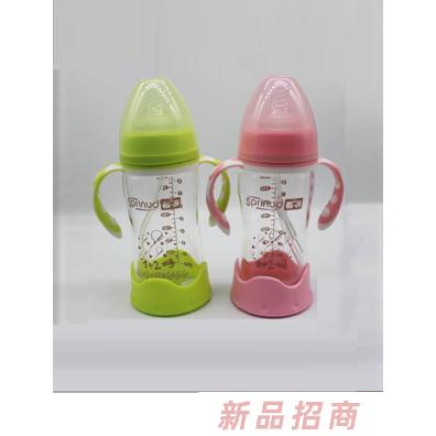 春蓓玻璃奶瓶防摔奶瓶240ML
