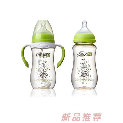春蓓PPSU寬口徑嬰幼兒奶瓶綠色