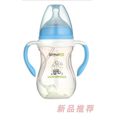 春蓓PPSU寬口徑嬰幼兒奶瓶藍色