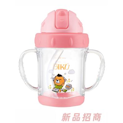 比酷熊tritan水杯粉色