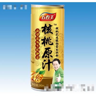 240ml五谷王核桃原汁罐裝