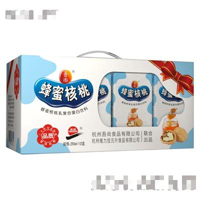 吾尚蜂蜜核桃復合蛋白飲料250ml×12盒