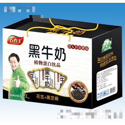 250mlx12盒五谷王黑牛奶植物蛋白飲品手提禮盒