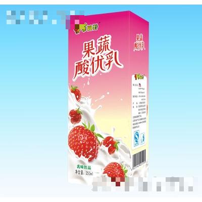 快樂田野果蔬酸優乳250ml