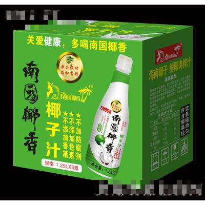 1.25Lx6瓶南國椰香椰子汁