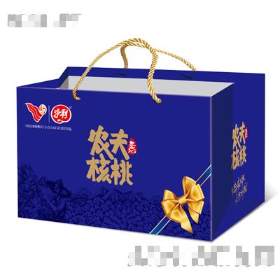 農夫核桃藍色橫版手提袋