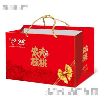 農夫核桃紅色橫版手提袋