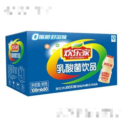 歡樂家108mlx80乳酸菌飲品
