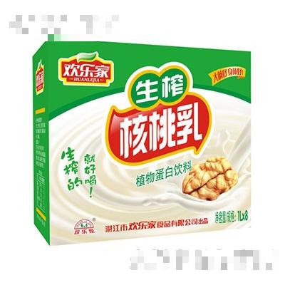 歡樂家1千克x8生榨核桃乳