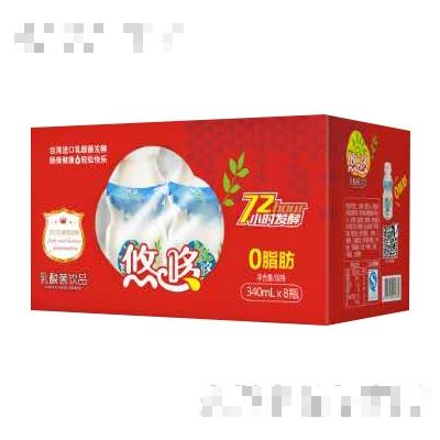 悠悠乳酸菌發酵含乳飲品箱340mlx8瓶