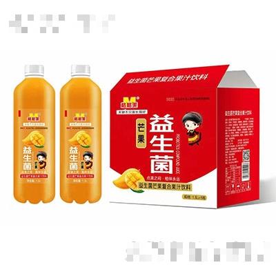 格格美益生菌芒果復合果汁飲料1.5L×6瓶