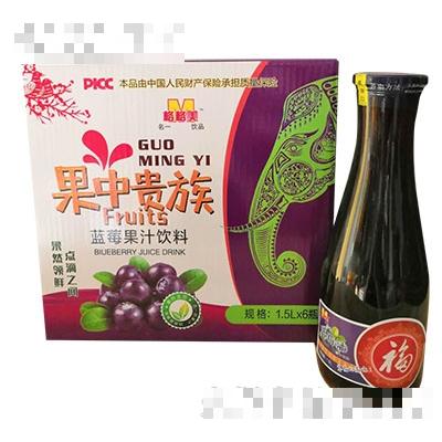 格格美果中貴族藍(lán)莓汁1.5Lx6瓶