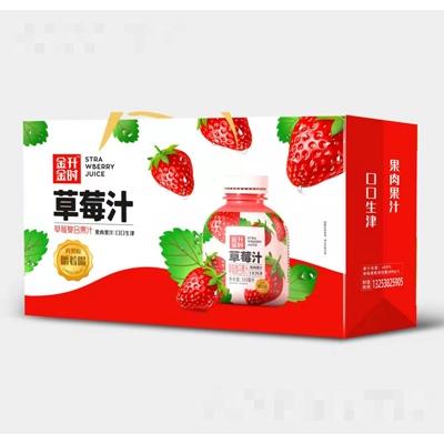 金升金時草莓果肉復合果汁禮盒