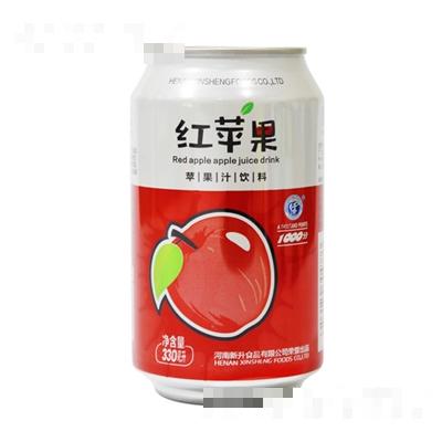 仟分紅蘋果飲料易拉罐