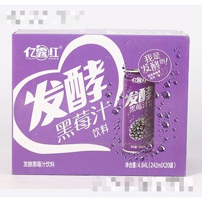 億露紅發酵黑莓汁飲料4.84L（242ml×20罐）