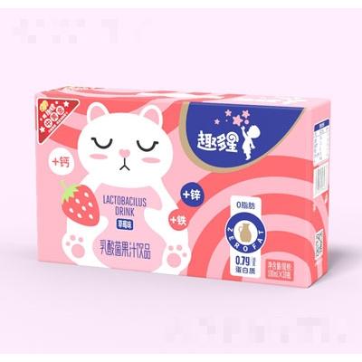 趣多星草莓味乳酸菌果汁飲品100mL×30瓶