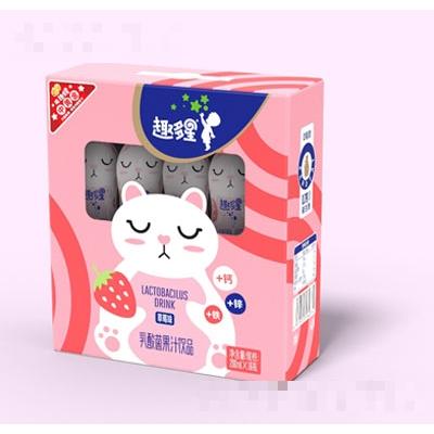 趣多星草莓味乳酸菌果汁飲品200mL×16瓶