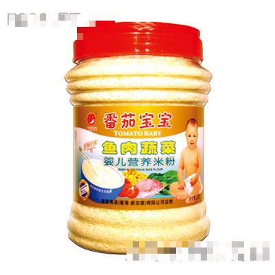 番茄寶寶魚肉蔬菜嬰兒營養米粉550g