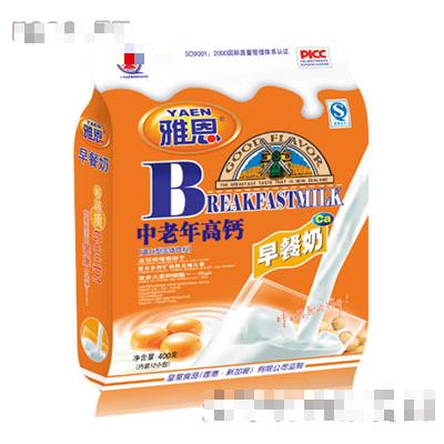 雅恩牛奶加鈣早餐奶400g