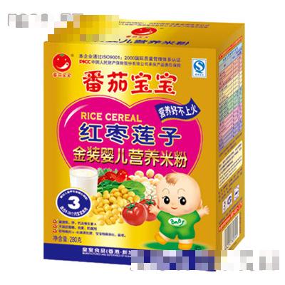 番茄寶寶紅棗蓮子金裝嬰兒營養米粉280g