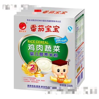 番茄寶寶雞肉蔬菜嬰兒營(yíng)養(yǎng)米粉250g