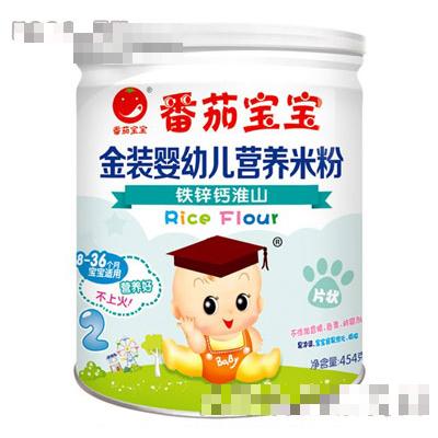番茄寶寶鐵鋅鈣淮山金裝嬰兒營養米粉454g