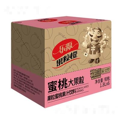 樂源壹品果粒蜜桃果汁1.8LX6