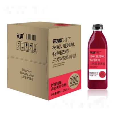 樂源壹品樹莓藍莓混合果汁1.08LX6