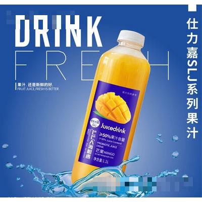 仕力嘉益生菌芒果味復合果汁飲料1.1L