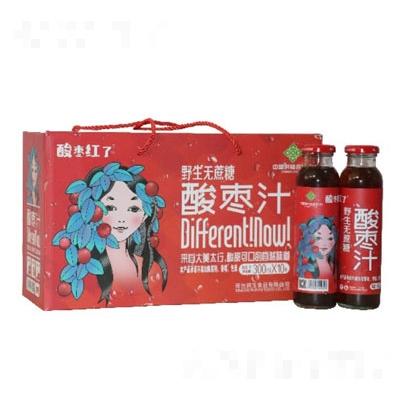 中丘紅玉野生無(wú)糖酸棗汁飲料300ml×10