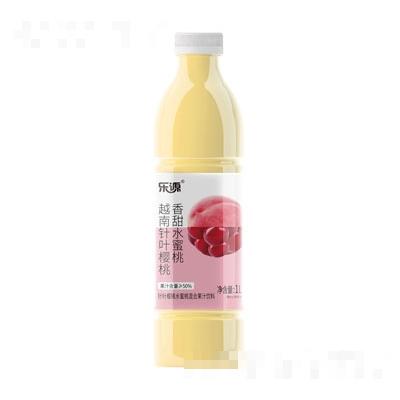 樂源壹品針葉櫻桃水蜜桃混合果汁1L