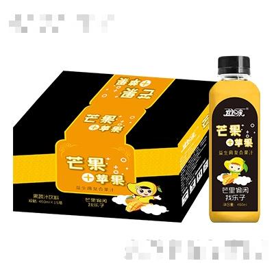 宜泉芒果+蘋果益生菌復合果蔬汁450mlx15瓶