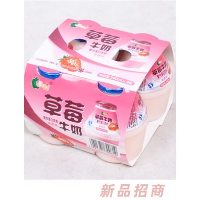 果不離草莓牛奶240ml瓶裝