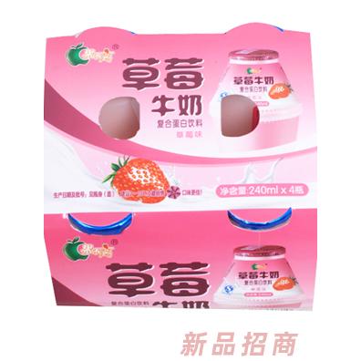 果不離草莓牛奶240ml