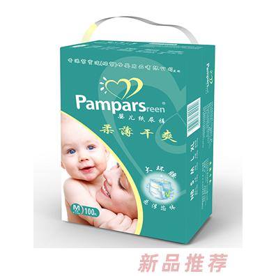 超能阿布柔薄干爽嬰兒紙尿褲M100