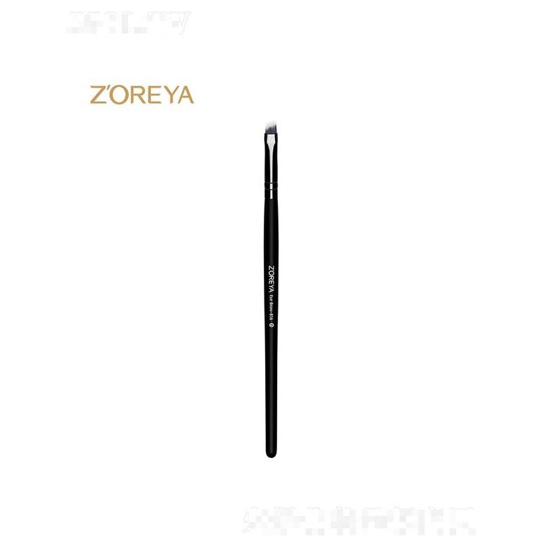 卓爾雅美妝工具   白頭黑底纖維毛化妝刷   黑色木柄斜眉刷眉粉刷化妝刷