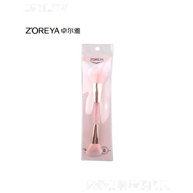 卓爾雅雙頭散粉刷腮紅刷便攜式   跨境批發(fā)美妝工具   單支化妝刷