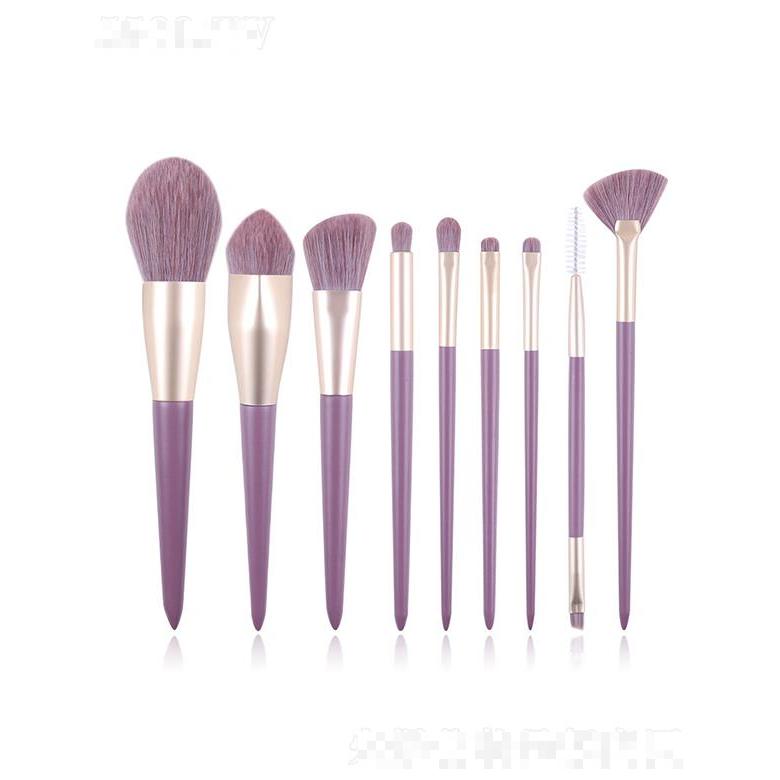 卓爾雅彩妝刷紫薯系列化妝套刷   尖尾美妝工具   化妝刷套裝