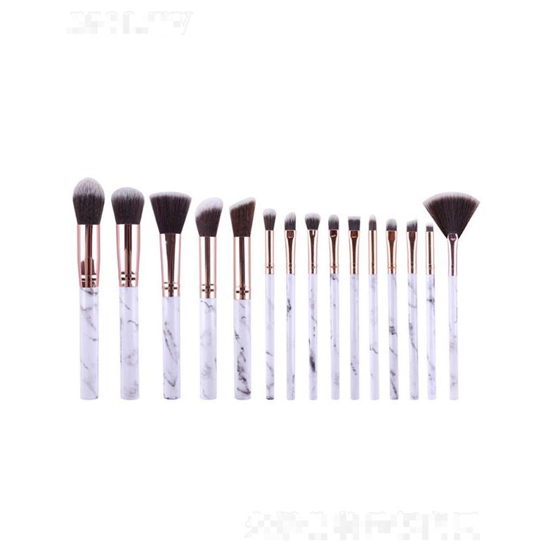 卓爾雅便攜式大理石10支化妝刷套裝    批美妝工具化妝套刷