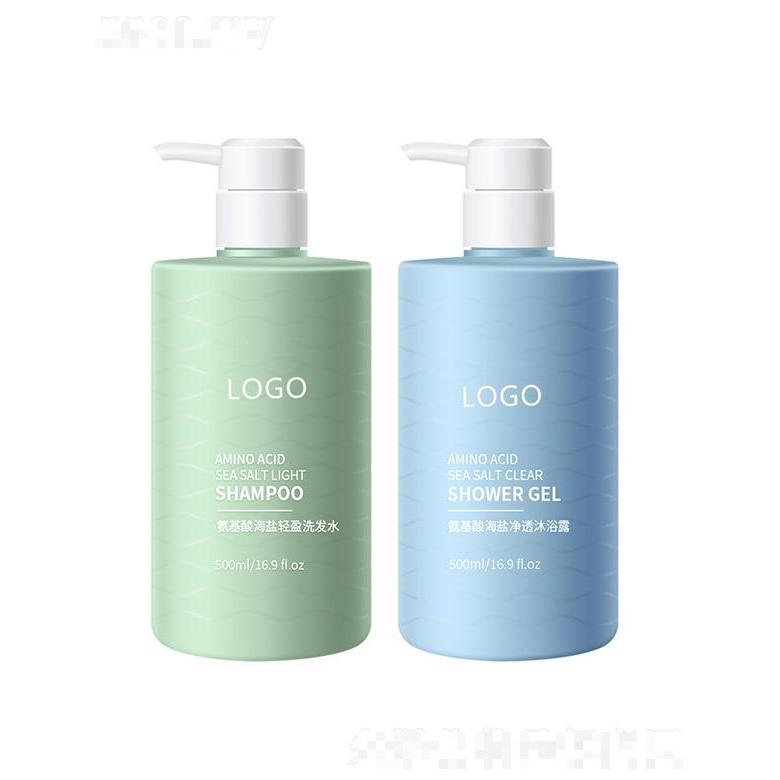 廣州藍(lán)美生物氨基酸海鹽洗護(hù)套 控油蓬松男女洗發(fā)露護(hù)發(fā)